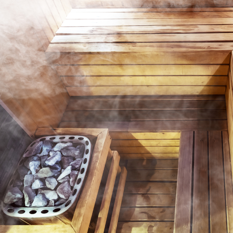 Indoor custom sauna